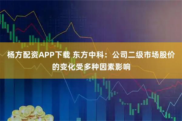 杨方配资APP下载 东方中科：公司二级市场股价的变化受多种因素影响